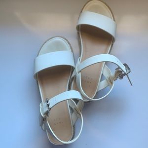 Beautiful White Platform Sandals